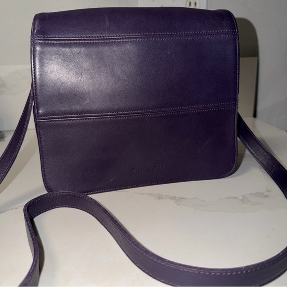 Coach Handbags - Vintage Coach Tribeca Flap (EGGPLANT)